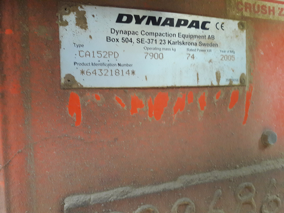 Dynapac CA152 PD Pad Foot Roller - Image 9
