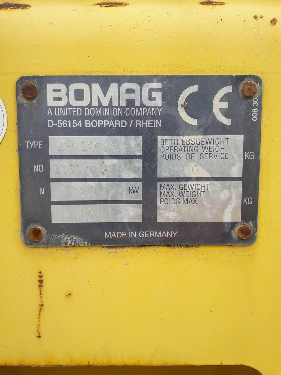 Bomag BW 120 AD-3 Sit on Roller - Image 8